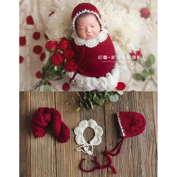newborn baby pgraphy accessories props christmas hat and wrap set baby costume clothes lj201105
newborn baby pgraphy accessories props christmas hat and wrap set baby costume clothes lj201105