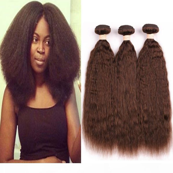 #4 medium brown kinky straight human hair 3 bundles 300gram chocolate brown coarse yaki peruvian human hair weave wefts extensions 10-30&quo, Black
#4 medium brown kinky straight human hair 3 bundles 300gram chocolate brown coarse yaki peruvian human hair weave wefts extensions 10-30&quo, Black