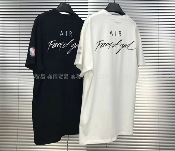 new air fog joint loose-fitting sport casual round neck short sleeves t-shirt, White;black
new air fog joint loose-fitting sport casual round neck short sleeves t-shirt, White;black