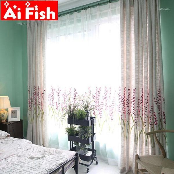 embroidered rose-red lavender thicking linen curtains for the bedroom finished products romantic window curtain tulle my026-31 
embroidered rose-red lavender thicking linen curtains for the bedroom finished products romantic window curtain tulle my026-31