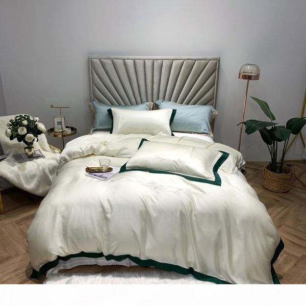 42 white tencel bedclothes simple fashion bed sheet duvet cover sets 4pcs bedding set
42 white tencel bedclothes simple fashion bed sheet duvet cover sets 4pcs bedding set