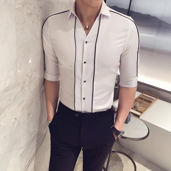 men's casual shirts 2021 style male spring slim fit cotton shirt with long sleeves/men's lapel business plus size s-3xl, White;black
men's casual shirts 2021 style male spring slim fit cotton shirt with long sleeves/men's lapel business plus size s-3xl, White;black