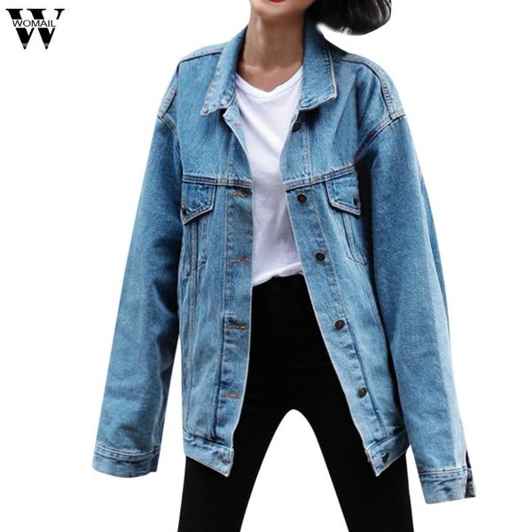 women's jackets womail coats and women loose long sleeve jeans coat retro cowboy denim casual blue outerwear, Black;brown
women's jackets womail coats and women loose long sleeve jeans coat retro cowboy denim casual blue outerwear, Black;brown