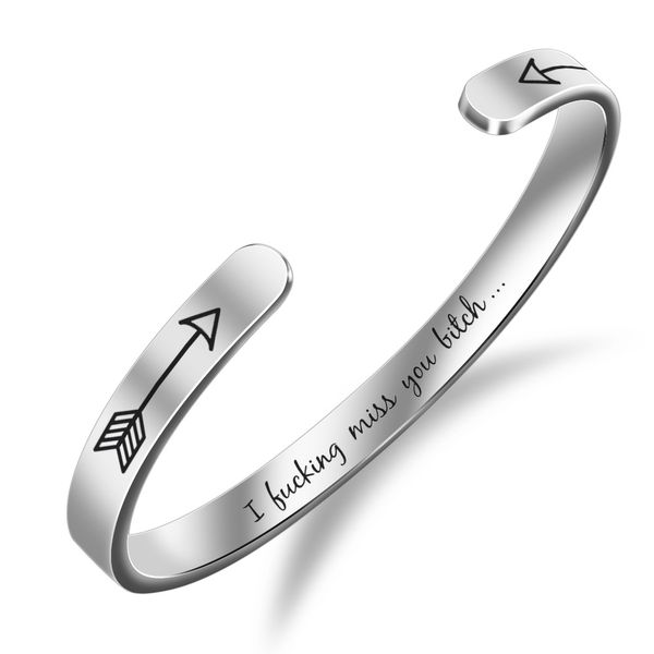 bracelets of jewelry stainless steel engraved personalized lettering bracelet titanium steel cuff bangles for women and men gift a, White
bracelets of jewelry stainless steel engraved personalized lettering bracelet titanium steel cuff bangles for women and men gift a, White