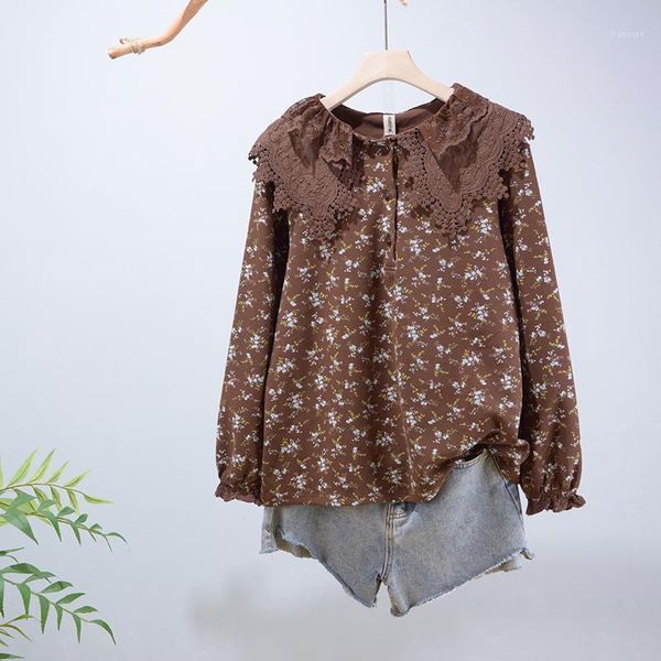 autumn winter forest double-layer floral print shirt women sweet long sleeve female1, White
autumn winter forest double-layer floral print shirt women sweet long sleeve female1, White