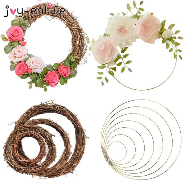 wedding decoration 10-40cm rattan metal wreath floral hoop christmas decor for home hanging artificial flower 
wedding decoration 10-40cm rattan metal wreath floral hoop christmas decor for home hanging artificial flower