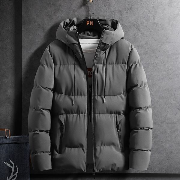 down 2020 winter new cotton padded clothes fashion youth korean thiened warm hooded men's coat, Black
down 2020 winter new cotton padded clothes fashion youth korean thiened warm hooded men's coat, Black