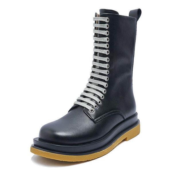 genuine leather boots women ankle boots motocycle female shoes autumn lace side zipper motorcycle leather martin, Black
genuine leather boots women ankle boots motocycle female shoes autumn lace side zipper motorcycle leather martin, Black