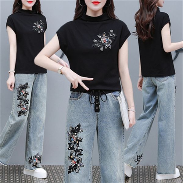 floral jean suit femme piece defines outfits of casual women jeans for long-legged pants ilbn, White
floral jean suit femme piece defines outfits of casual women jeans for long-legged pants ilbn, White