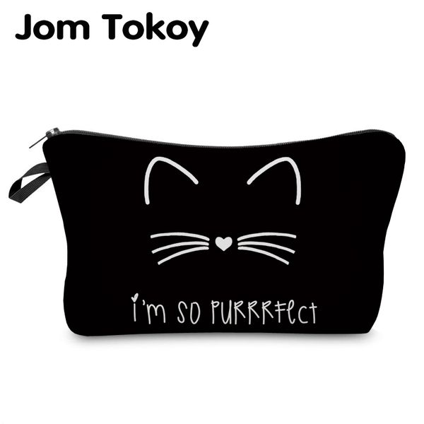jom tokoy cosmetic organizer bag pure black cute cat prints cosmetic bag fashion women brand makeup bag lj200824, Blue;pink
jom tokoy cosmetic organizer bag pure black cute cat prints cosmetic bag fashion women brand makeup bag lj200824, Blue;pink