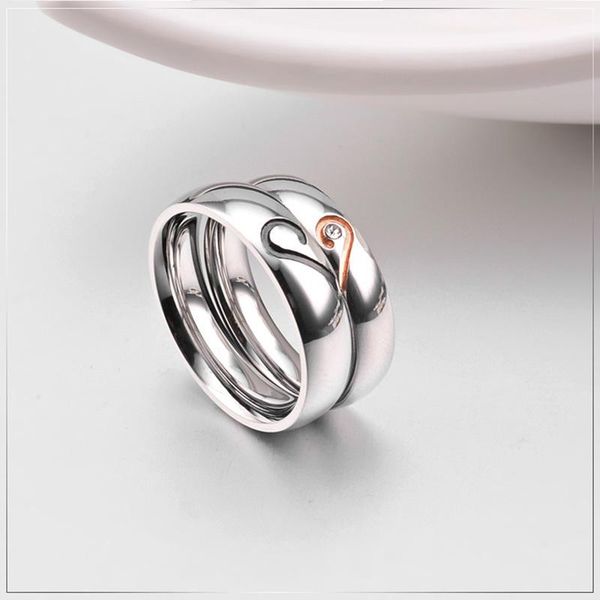 wedding rings valentine's day jewelry gift love heart style couple finger charm titanium steel women men ring bague accessory anel jz10, Slivery;golden
wedding rings valentine's day jewelry gift love heart style couple finger charm titanium steel women men ring bague accessory anel jz10, Slivery;golden