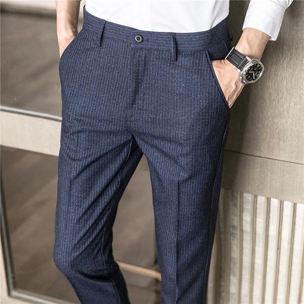men's suits & blazers men autumn striped trousers black navy blue fashion male slim suit pants size 28-36, White;black
men's suits & blazers men autumn striped trousers black navy blue fashion male slim suit pants size 28-36, White;black