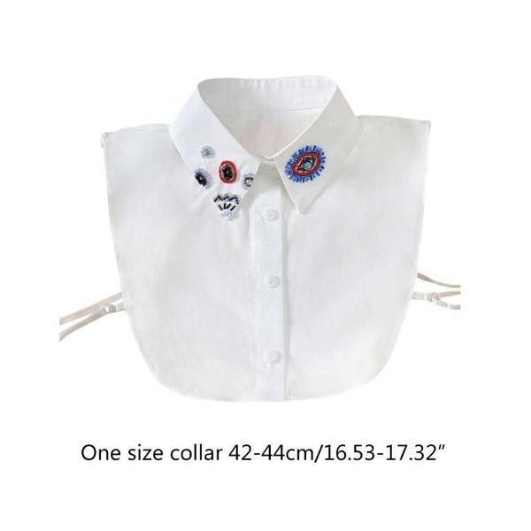 retro women cotton detachable half-shirt handmade bead eye patterned fake collar y5gc ret qylltt, White
retro women cotton detachable half-shirt handmade bead eye patterned fake collar y5gc ret qylltt, White