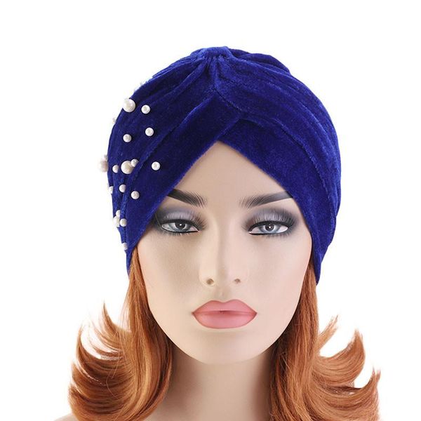 beanie/skull caps 2021 muslim the solid color turban cap 6 colors velvet pearl hat for women 72, Blue;gray
beanie/skull caps 2021 muslim the solid color turban cap 6 colors velvet pearl hat for women 72, Blue;gray