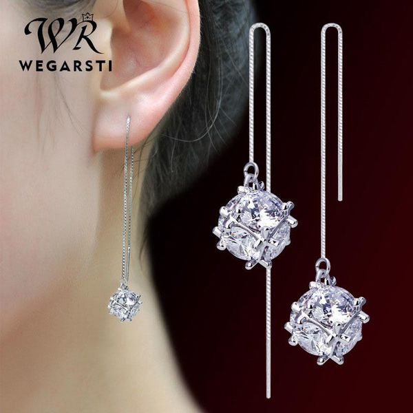 WEGARSTI 925 Sterling Silver Long Drop Earrings Zircon Gemstone Wedding Engagement Jewelry For Women Gifts Fine Jewelry
WEGARSTI 925 Sterling Silver Long Drop Earrings Zircon Gemstone Wedding Engagement Jewelry For Women Gifts Fine Jewelry