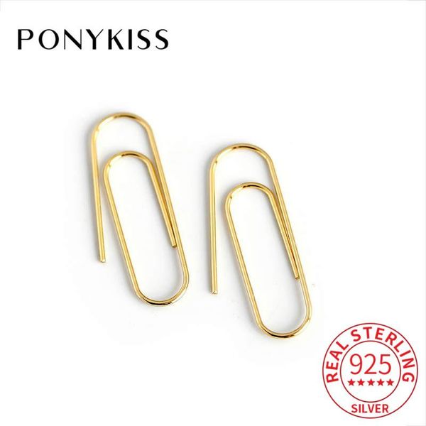ponykiss 100% s925 sterling silver paper clip minimlist hoop earrings for women party delicate elegant accessory girls gift, Golden;silver
ponykiss 100% s925 sterling silver paper clip minimlist hoop earrings for women party delicate elegant accessory girls gift, Golden;silver