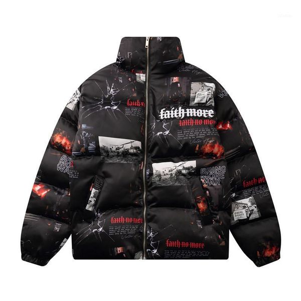 poster print cotton padded zipper coat thick warm parkas jackets hip hop casual streetwear winter harajuku outwear men1, Black
poster print cotton padded zipper coat thick warm parkas jackets hip hop casual streetwear winter harajuku outwear men1, Black