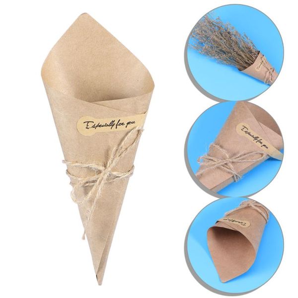 100pcs diy kraft paper cones bouquet candy boxes ice cream flower holder wedding party gifts(15x15cm)
100pcs diy kraft paper cones bouquet candy boxes ice cream flower holder wedding party gifts(15x15cm)