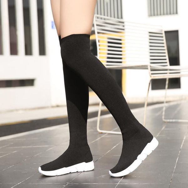 autumn and winter stretch socks boots women new style over the knee long women's boots knight fashion socks shoes, Black
autumn and winter stretch socks boots women new style over the knee long women's boots knight fashion socks shoes, Black