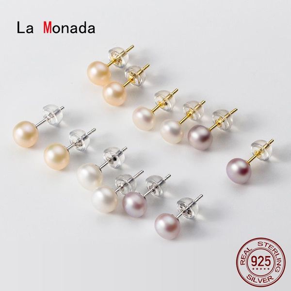 stud la monada real pearl earrings for women 925 sterling silver freshwater natural pearls girl, Golden;silver
stud la monada real pearl earrings for women 925 sterling silver freshwater natural pearls girl, Golden;silver