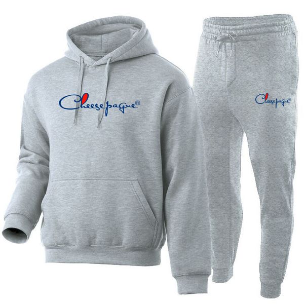 2022 men's sets two piece set tracksuit casual cotton jacke + pants slim fit sport suits spring and autumn tracksuits brand sportswear, Gray
2022 men's sets two piece set tracksuit casual cotton jacke + pants slim fit sport suits spring and autumn tracksuits brand sportswear, Gray