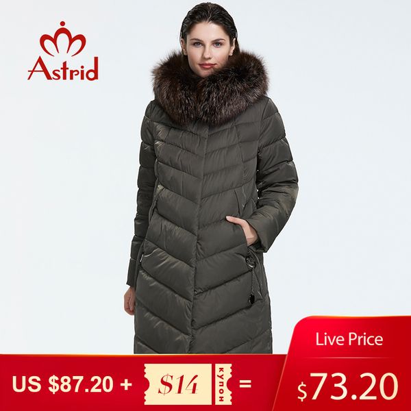 astrid 2019 winter new arrival down jacket women with a fur collar loose clothing outerwear quality women winter coat fr-2160 c1019, Black
astrid 2019 winter new arrival down jacket women with a fur collar loose clothing outerwear quality women winter coat fr-2160 c1019, Black