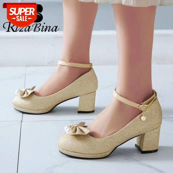 rizabina spring women pumps shoes fashion pearls platform thick high heels shoes women sweet bowknot metal buckle size 32-43 #2t9e
rizabina spring women pumps shoes fashion pearls platform thick high heels shoes women sweet bowknot metal buckle size 32-43 #2t9e