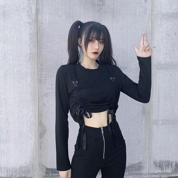 designer drawstring long sleep t-shirt crop black friday 2021 deals, Black;gray
designer drawstring long sleep t-shirt crop black friday 2021 deals, Black;gray