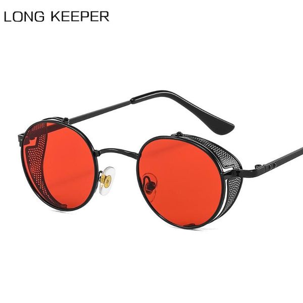 fashion vintage round steampunk sunglasses men women brand design metal side shield sun glasses uv400 eyewear, White;black
fashion vintage round steampunk sunglasses men women brand design metal side shield sun glasses uv400 eyewear, White;black