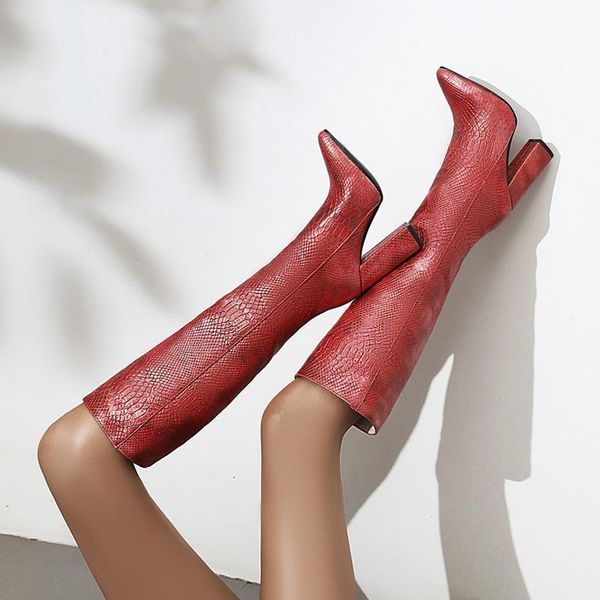 boots arden furtado winter the fashion pointed toe chunky heels women's serpentine red silver big yards knee high boots1, Black
boots arden furtado winter the fashion pointed toe chunky heels women's serpentine red silver big yards knee high boots1, Black