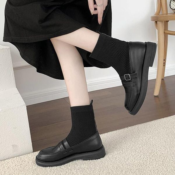 boots lolita shoes women knitting sock stretch fabric booties buckle low heels high ankle boot 2021 winter botas mujer 8717l, Black
boots lolita shoes women knitting sock stretch fabric booties buckle low heels high ankle boot 2021 winter botas mujer 8717l, Black