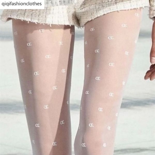 silk stockings double-c conjoined celebrities show thin, white and black letters, White;black 
silk stockings double-c conjoined celebrities show thin, white and black letters, White;black