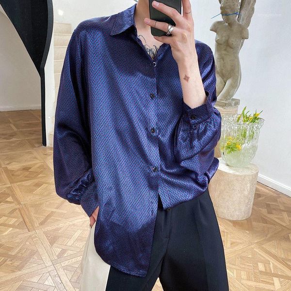 men's casual shirts 2021 spring and autumn youth men's satin loose long-sleeved shirt fashion polka dot dark blue -xl1, White;black
men's casual shirts 2021 spring and autumn youth men's satin loose long-sleeved shirt fashion polka dot dark blue -xl1, White;black