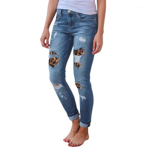 women's jeans leopard patchwork skinny woman ripped denim pants women's jeans1, Blue
women's jeans leopard patchwork skinny woman ripped denim pants women's jeans1, Blue