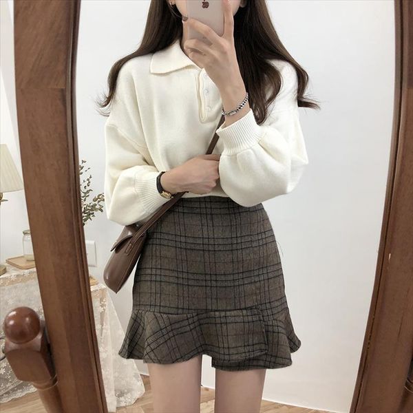 plus size plaid package hip falbala skirts women woolen mini skirt autumn winter vintage skater skirt high waist femininas, Black
plus size plaid package hip falbala skirts women woolen mini skirt autumn winter vintage skater skirt high waist femininas, Black
