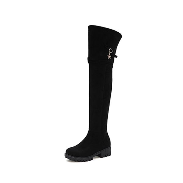 2021 the new casual-toed round-toe style on the knee fashion metal star zipper black platform medium-thick riding boots women's shoes 9
2021 the new casual-toed round-toe style on the knee fashion metal star zipper black platform medium-thick riding boots women's shoes 9