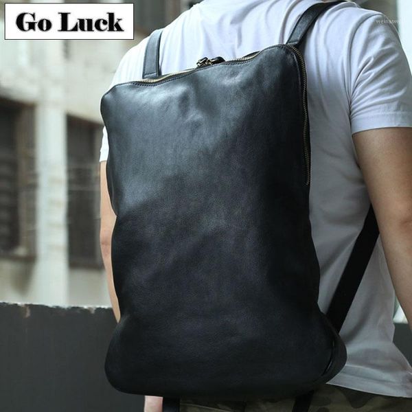 casual men travel backpacks cowhide leather 17 inch lapnotebook double shoulder bag school bags travel hiking style designer1
casual men travel backpacks cowhide leather 17 inch lapnotebook double shoulder bag school bags travel hiking style designer1