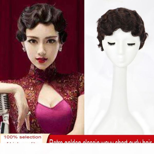 retro real human hair wavy short curly monroe real hair classic hepburn hair accessories accessory, Black;brown
retro real human hair wavy short curly monroe real hair classic hepburn hair accessories accessory, Black;brown