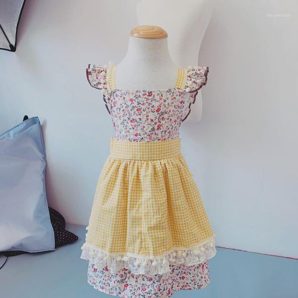 girl's dresses style summer little floral slip dress white lace ruffle trim baby girls party layered year costume1, Red;yellow
girl's dresses style summer little floral slip dress white lace ruffle trim baby girls party layered year costume1, Red;yellow