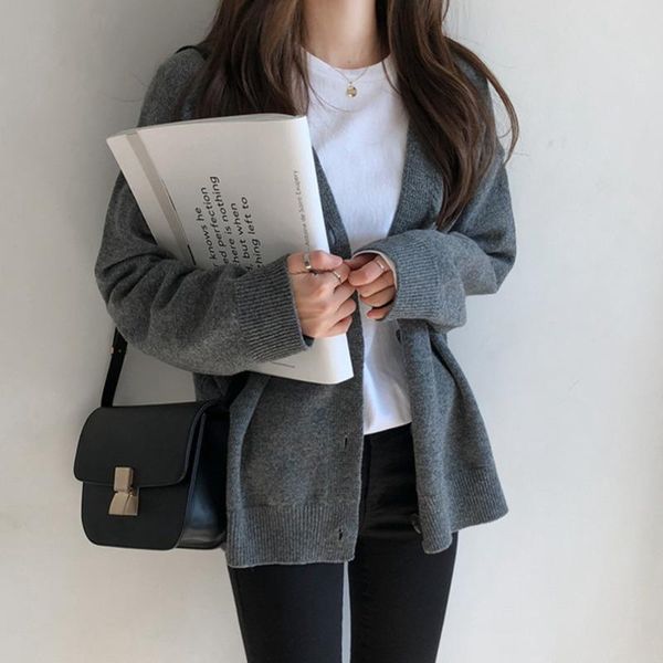 women's knits & tees sweater cardigan fashion bekorean style winter clothes loose long knitted women female coat 2021, White
women's knits & tees sweater cardigan fashion bekorean style winter clothes loose long knitted women female coat 2021, White