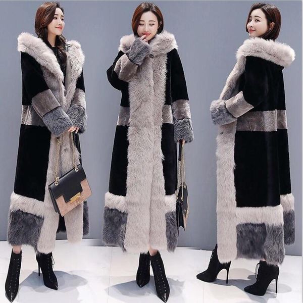 european street new fashion winter women imitation natural fur gilet lengthen coat female loose thick warm, Black
european street new fashion winter women imitation natural fur gilet lengthen coat female loose thick warm, Black