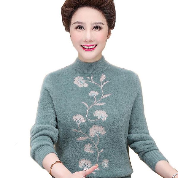2020 middle-aged womens cashmere sweaters pullovers plus size 4xl thick warm imitation mink sweater fall winter mother 2264, White;black
2020 middle-aged womens cashmere sweaters pullovers plus size 4xl thick warm imitation mink sweater fall winter mother 2264, White;black