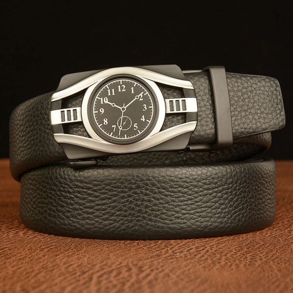 new men's waistband, layer of cowhide, personalized clock and watch, automatic buckle, business leisure belt, fashionable trouser belt, Black;brown
new men's waistband, layer of cowhide, personalized clock and watch, automatic buckle, business leisure belt, fashionable trouser belt, Black;brown