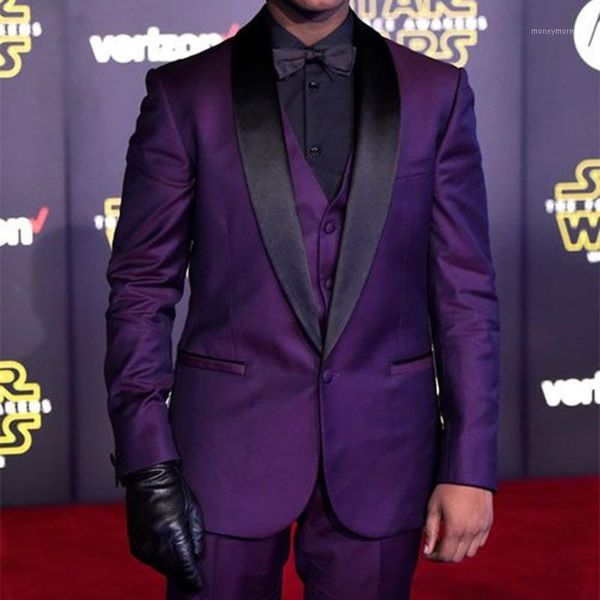 men's suits & blazers purple men tuxedos suit 2021 custom 3 pieces slim fit blazer vest pants man wedding party dress fashion party1, White;black
men's suits & blazers purple men tuxedos suit 2021 custom 3 pieces slim fit blazer vest pants man wedding party dress fashion party1, White;black