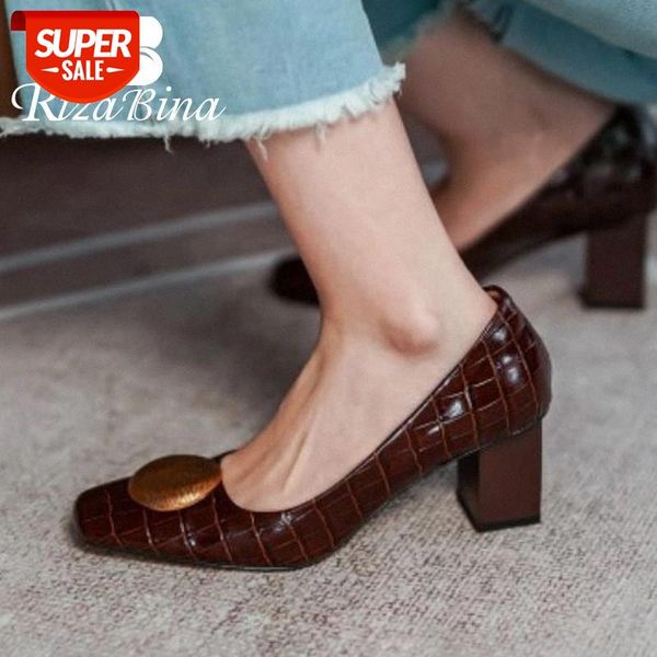 rizabina size 33-40 women high heel shoes real leather stone pattern pumps women fashion thick heel party footwear #jk6q
rizabina size 33-40 women high heel shoes real leather stone pattern pumps women fashion thick heel party footwear #jk6q
