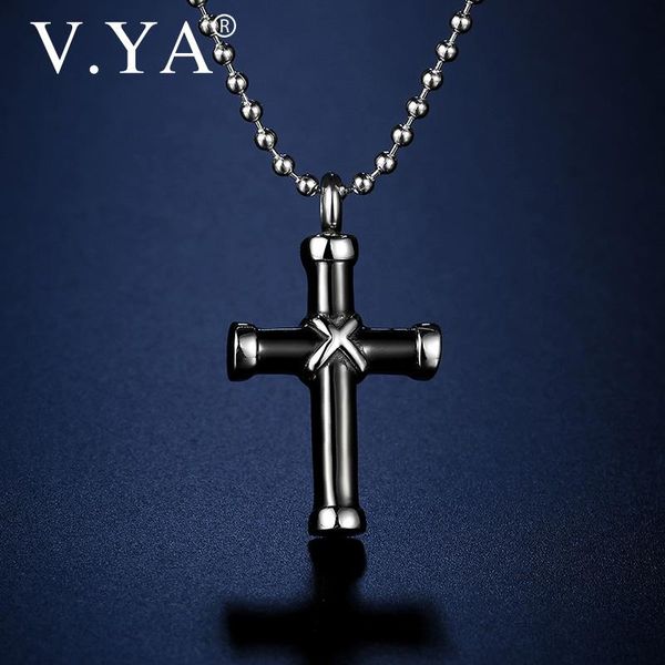 pendant necklaces v.ya titanium steel black cross fashion name jewelry stainless religious commemorative necklace, Silver
pendant necklaces v.ya titanium steel black cross fashion name jewelry stainless religious commemorative necklace, Silver