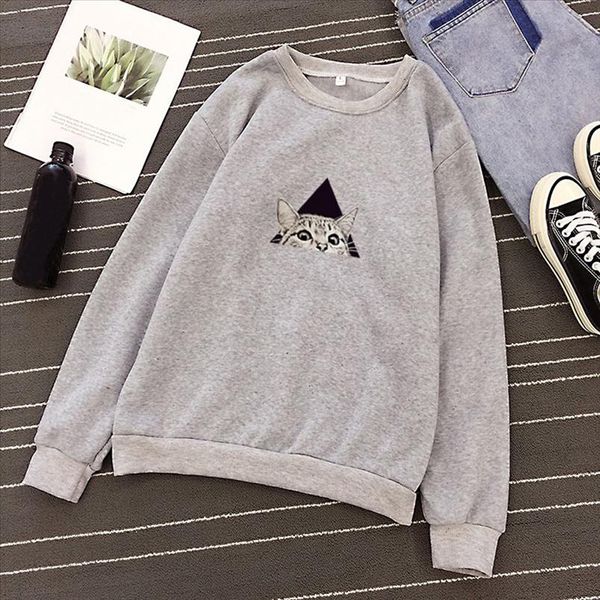 women cat printed sweatshirt casual long sleeve o neck pullover sweatshirts female sudadera mujer sweatshirts autumn winter, Black
women cat printed sweatshirt casual long sleeve o neck pullover sweatshirts female sudadera mujer sweatshirts autumn winter, Black