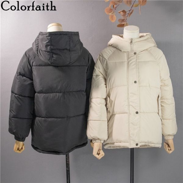 colorfaith new autumn winter women jackets quilted puffer parkas high-quality hooded warm solid oversize short coat co907 201012, Black
colorfaith new autumn winter women jackets quilted puffer parkas high-quality hooded warm solid oversize short coat co907 201012, Black