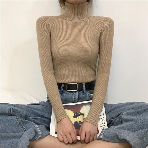 women knitting turtleneck sweater 2020 autumn winter solid soft turtleneck jumper slim female pullovers classic clothes, White;black
women knitting turtleneck sweater 2020 autumn winter solid soft turtleneck jumper slim female pullovers classic clothes, White;black