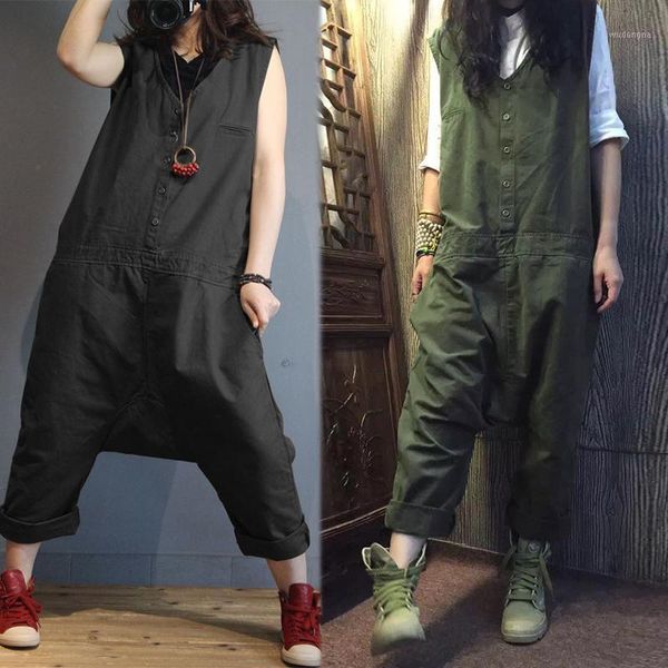 2020 zanzea linen overalls for women jumpsuits plus size female sleeveless casual drop crotch rompers button pant woman pantalon1, Black;white
2020 zanzea linen overalls for women jumpsuits plus size female sleeveless casual drop crotch rompers button pant woman pantalon1, Black;white